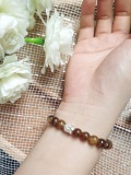 Vòng tay phòng thủy mặt phật màu nâu đất 1